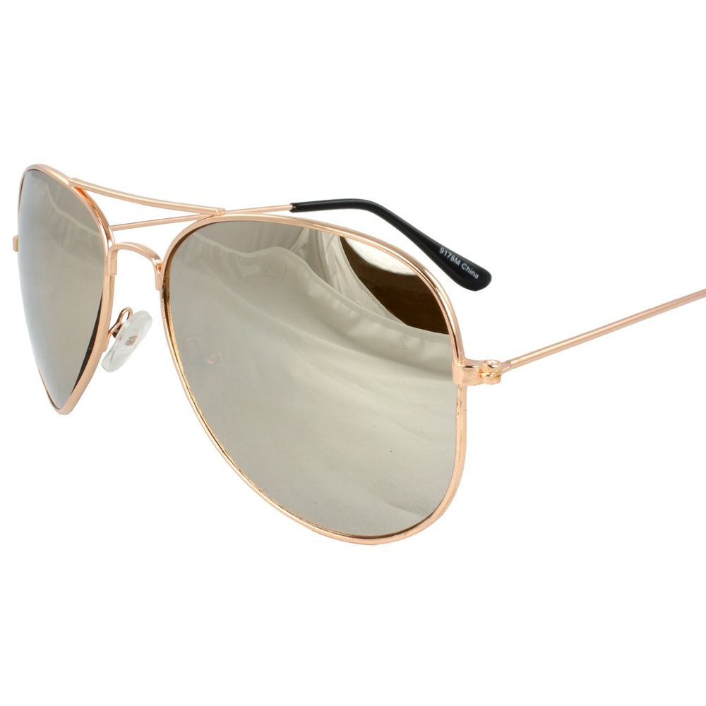 Mirrored Aviator Sunglasses